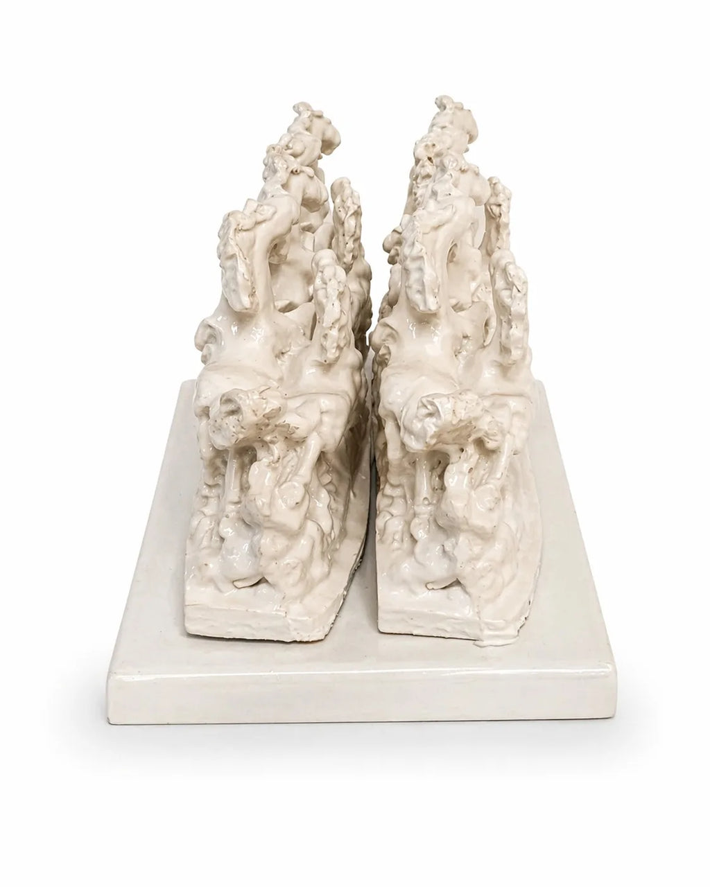 7 Running Horses Vastu Idol - White Finish