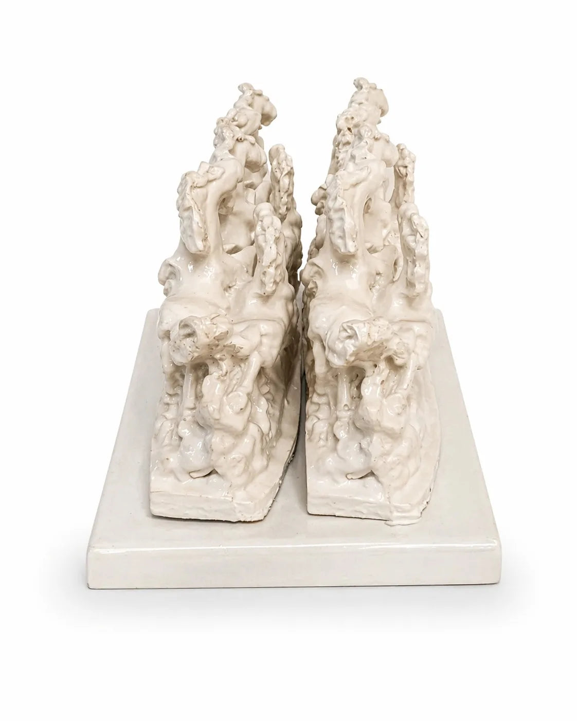 7 Running Horses Vastu Idol - White Finish