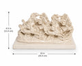 7 Running Horses Vastu Idol - White Finish
