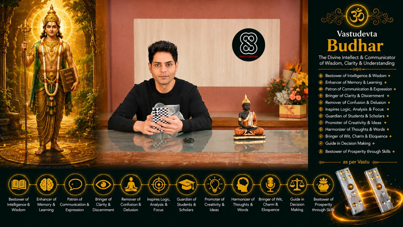 सम्पूर्ण धन-समृद्धि वास्तु संचय / Complete Wealth & Prosperity Vastu Collection — 7 Devtas + 4 Idols + 2 Tatva Rods