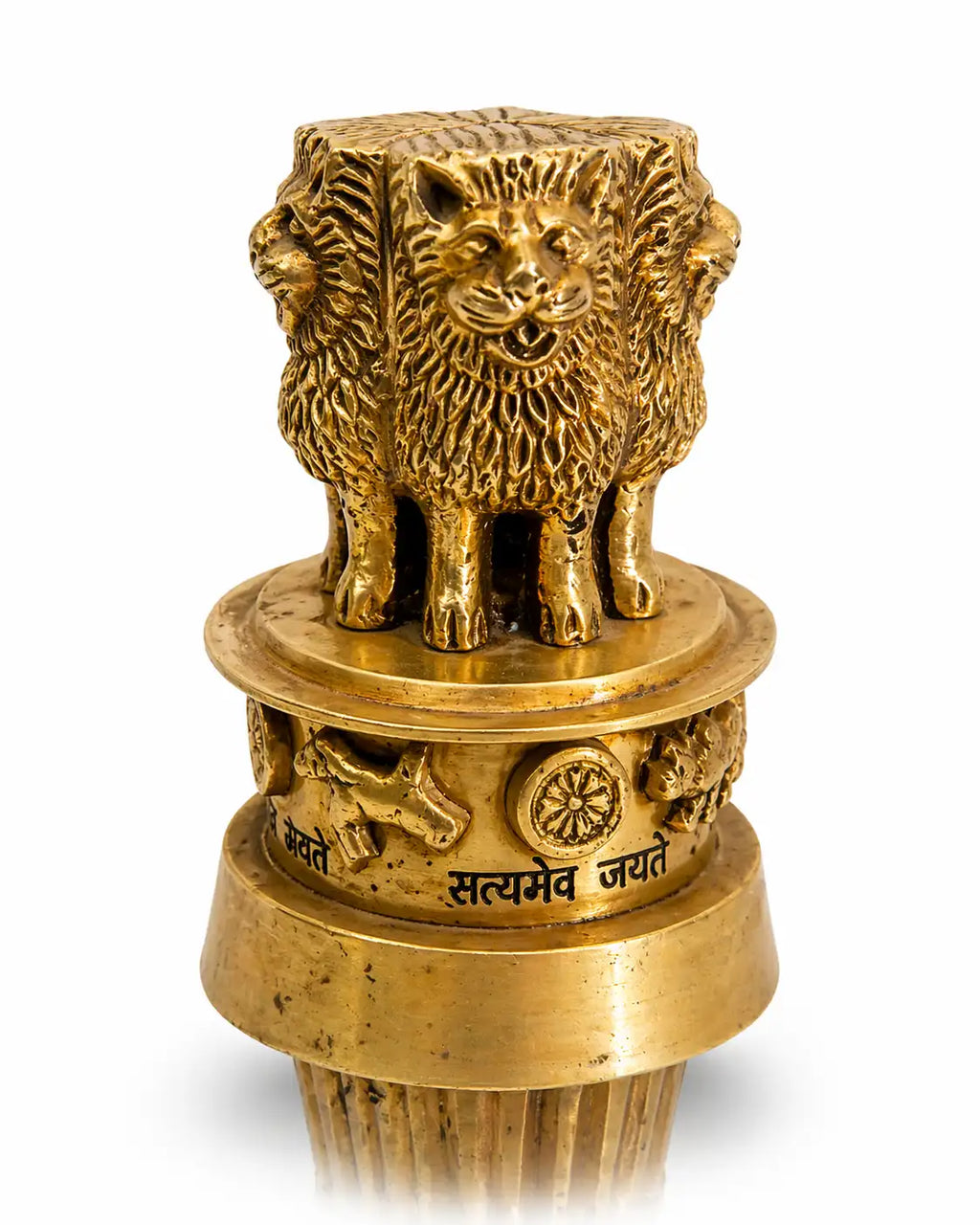 ASHOKA PILLAR 10″ Brass