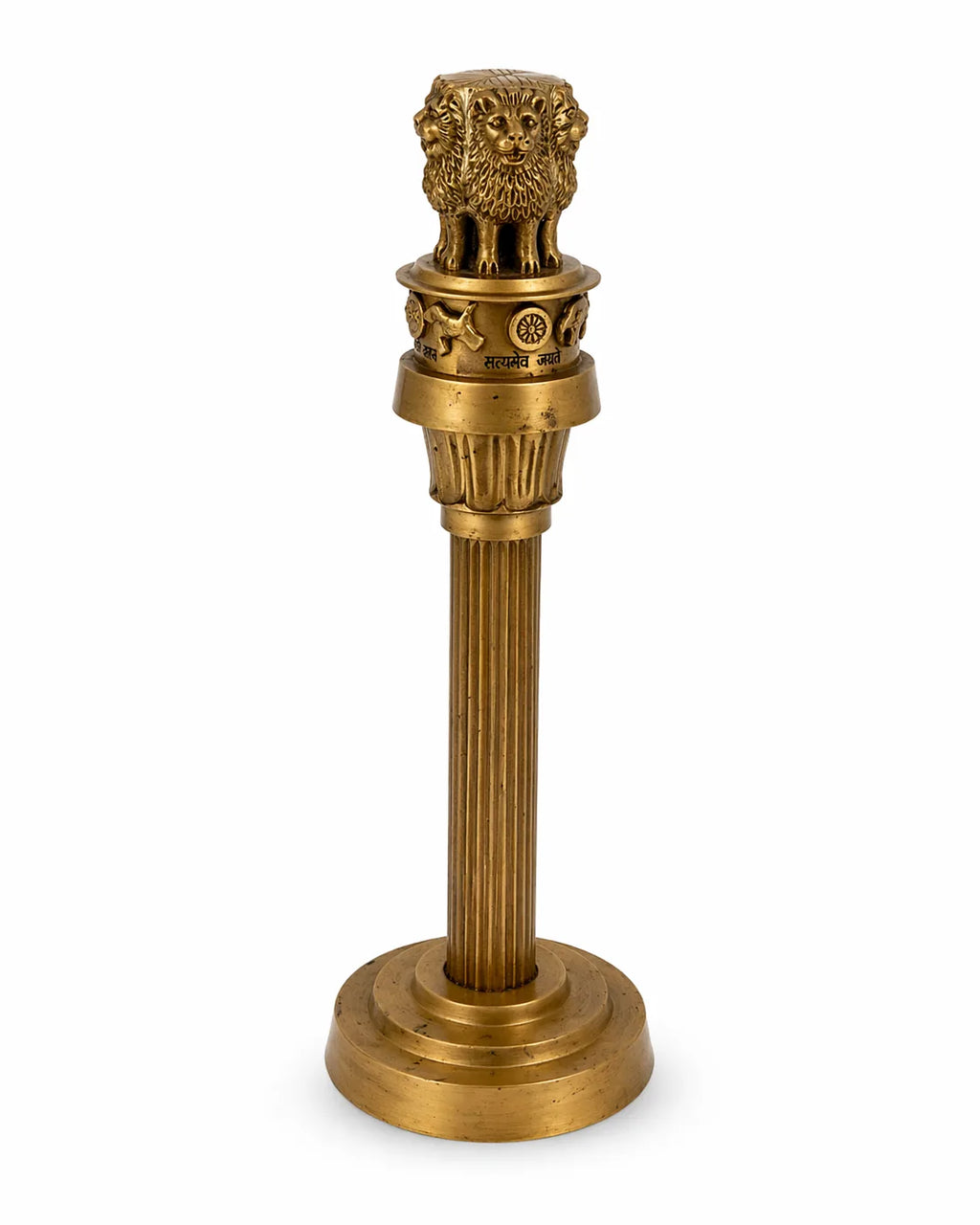 ASHOKA PILLAR 10″ Brass