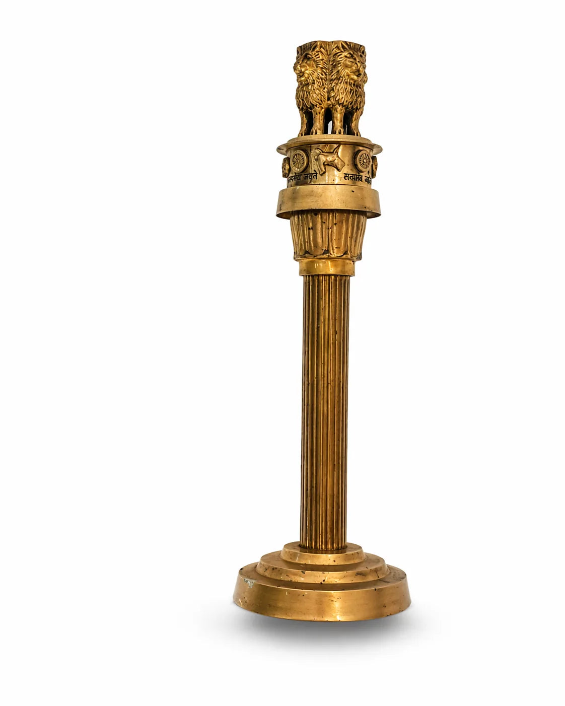 ASHOKA PILLAR 10″ Brass