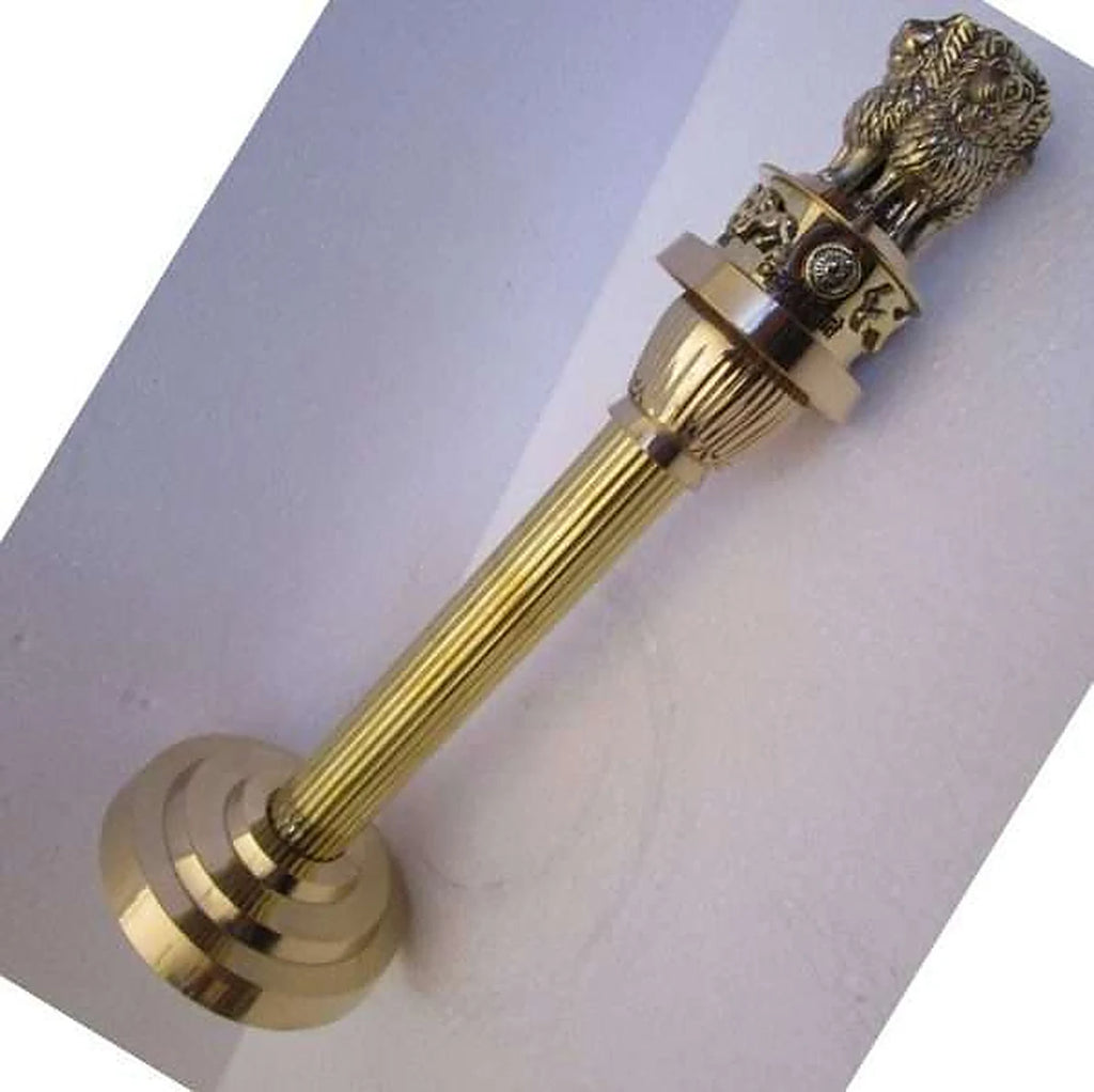 ASHOKA PILLAR 10″ Brass