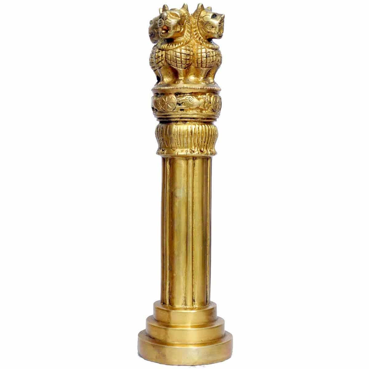 ASHOKA PILLAR 13″ Brass