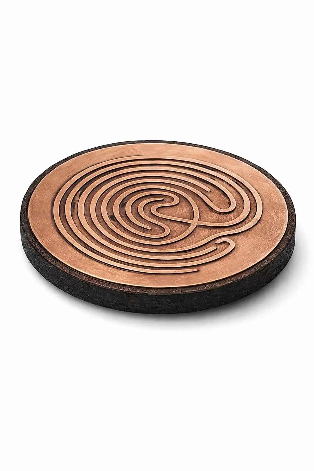 Copper Labyrinth Energy Disc — Sacred Healing & Meditation Tool