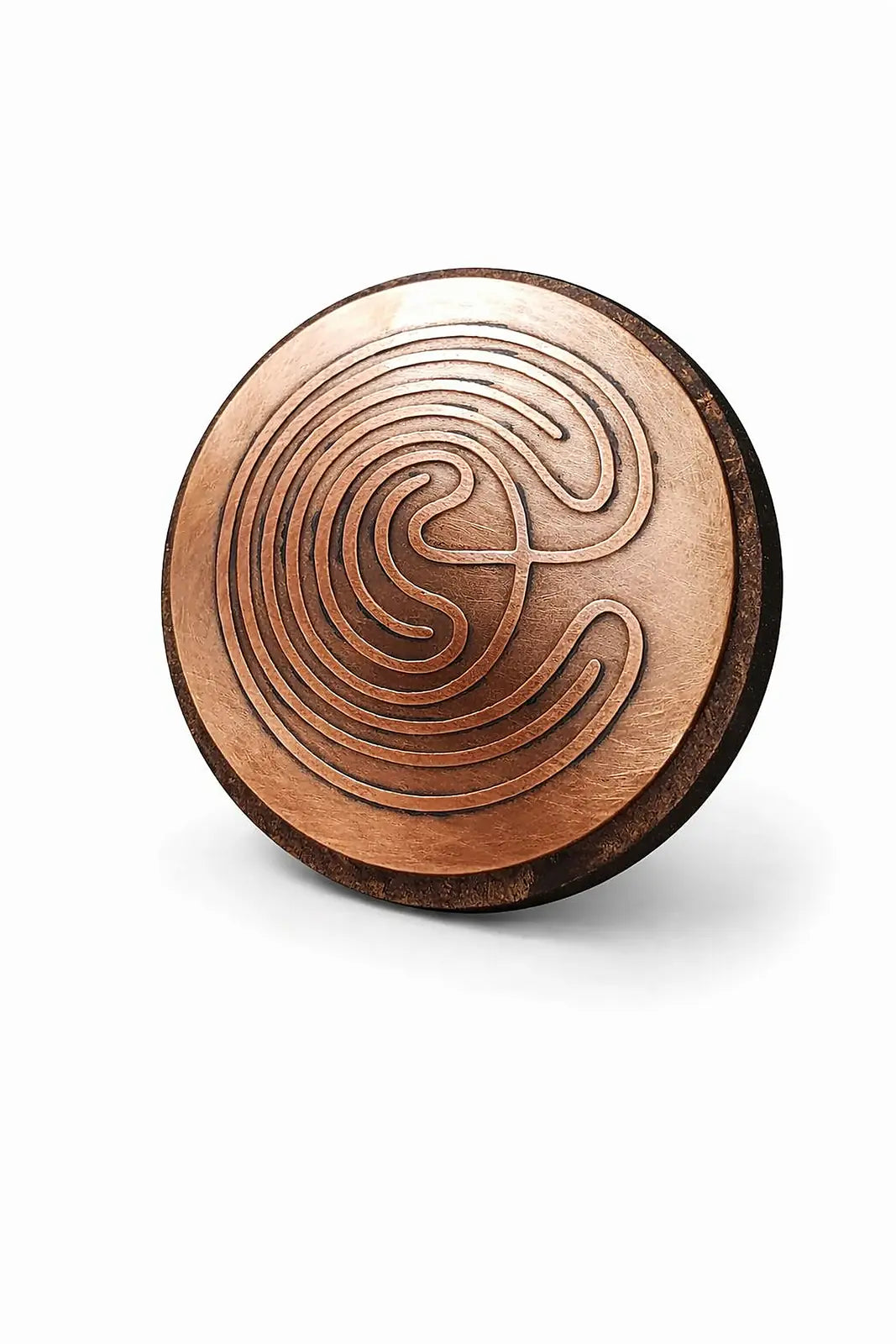 Copper Labyrinth Energy Disc — Sacred Healing & Meditation Tool