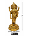 Dhanvantari Brass Idol – 7.5 Inch (Amrit Kalash, Ayurveda Devta)