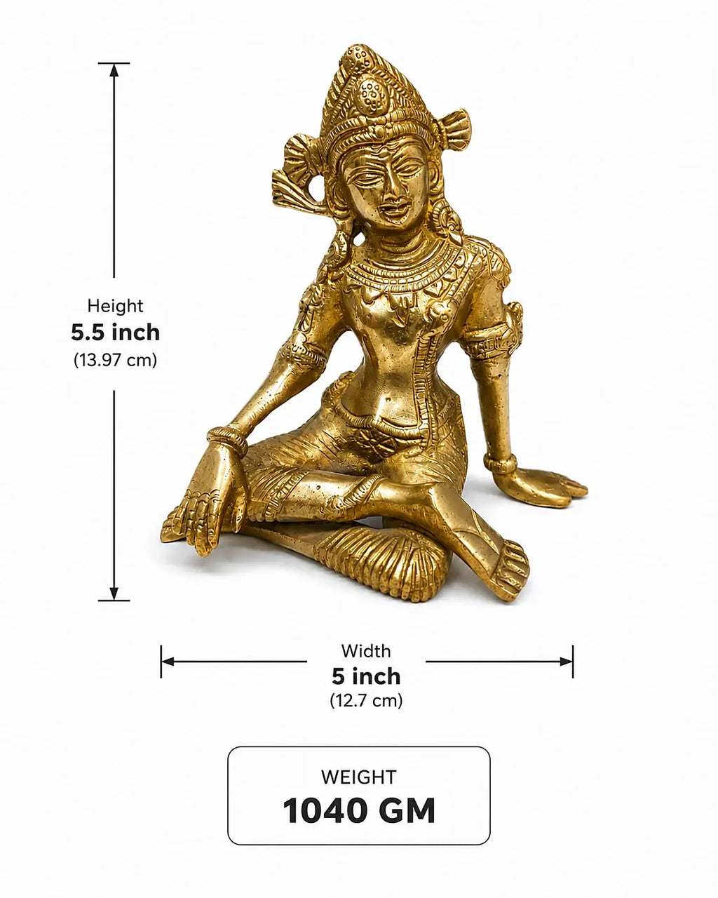 INDRA DEV 5.5″ Brass