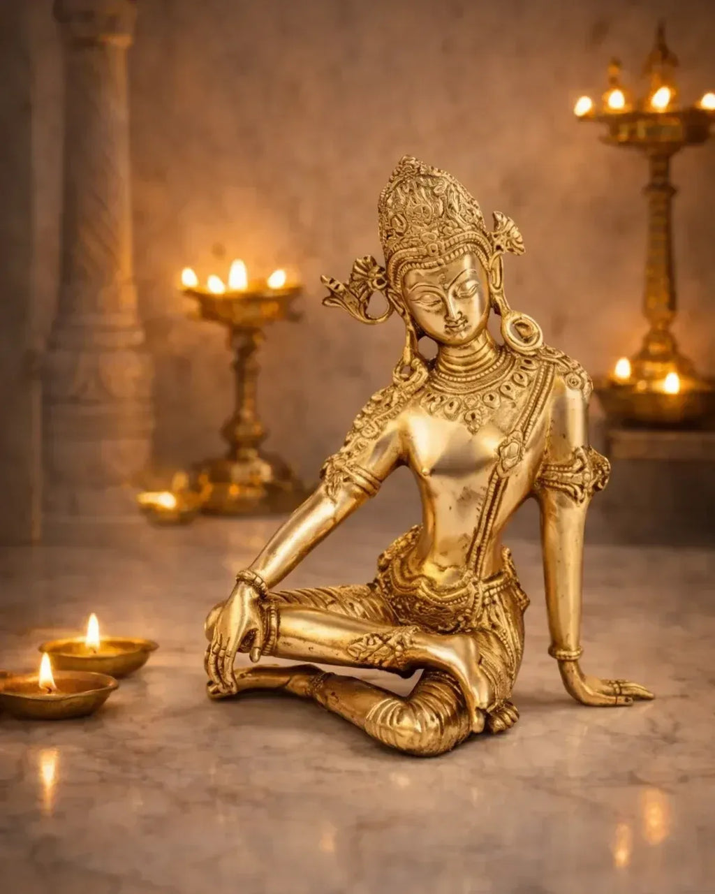 INDRA DEV 9.5″ Brass