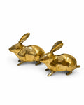 Brass Rabbit Pair (Golden Finish - 900 Gram)
