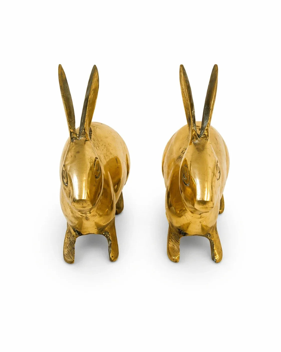 Brass Rabbit Pair (Golden Finish - 900 Gram)