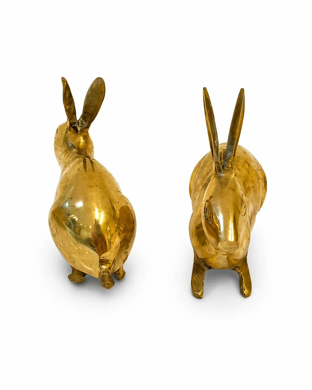 Brass Rabbit Pair (Golden Finish - 900 Gram)