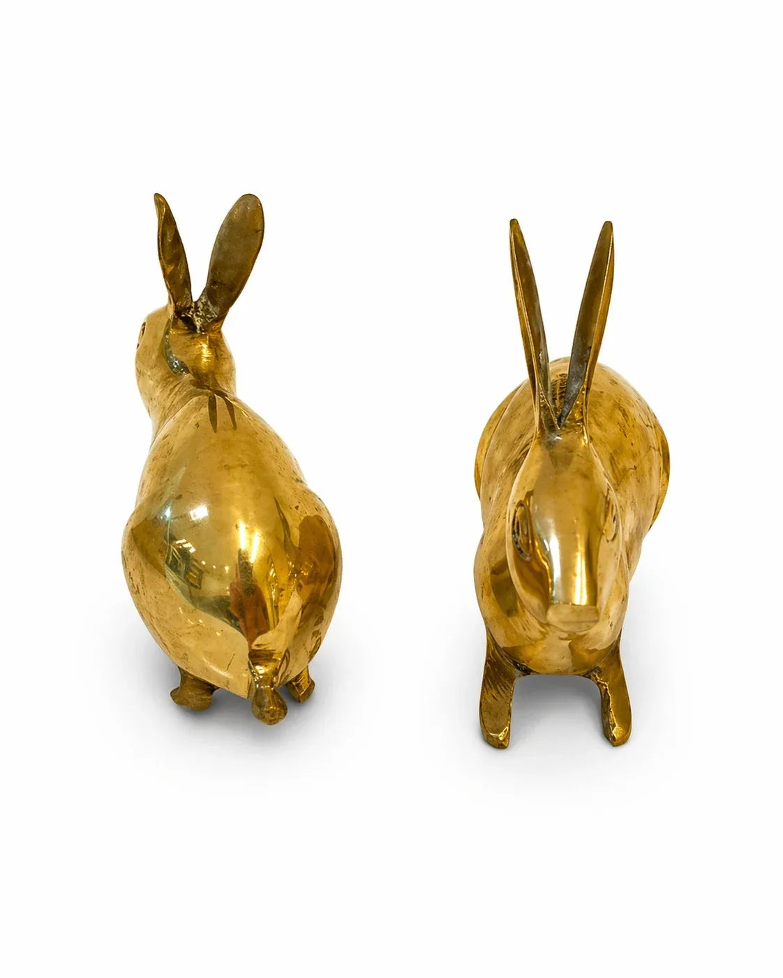 Brass Rabbit Pair (Golden Finish - 900 Gram)