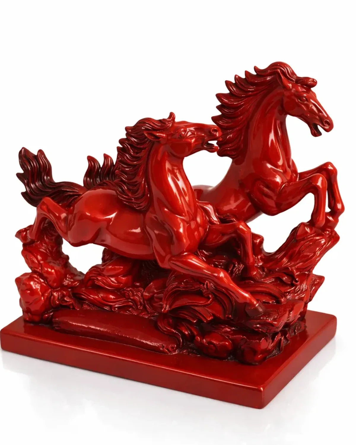 Pair of Horses Decor Statue