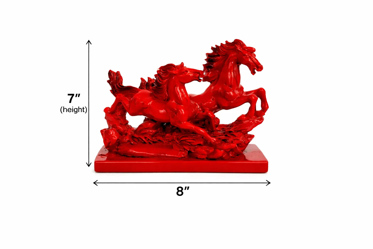 Pair of Horses Decor Statue