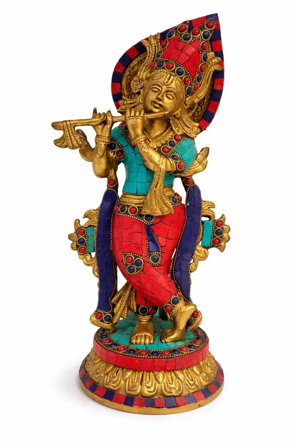 Radha Krishna Divine Idol (Premium Mosaic Stone Work - 2900 Gram)