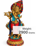 Radha Krishna Divine Idol (Premium Mosaic Stone Work - 2900 Gram)
