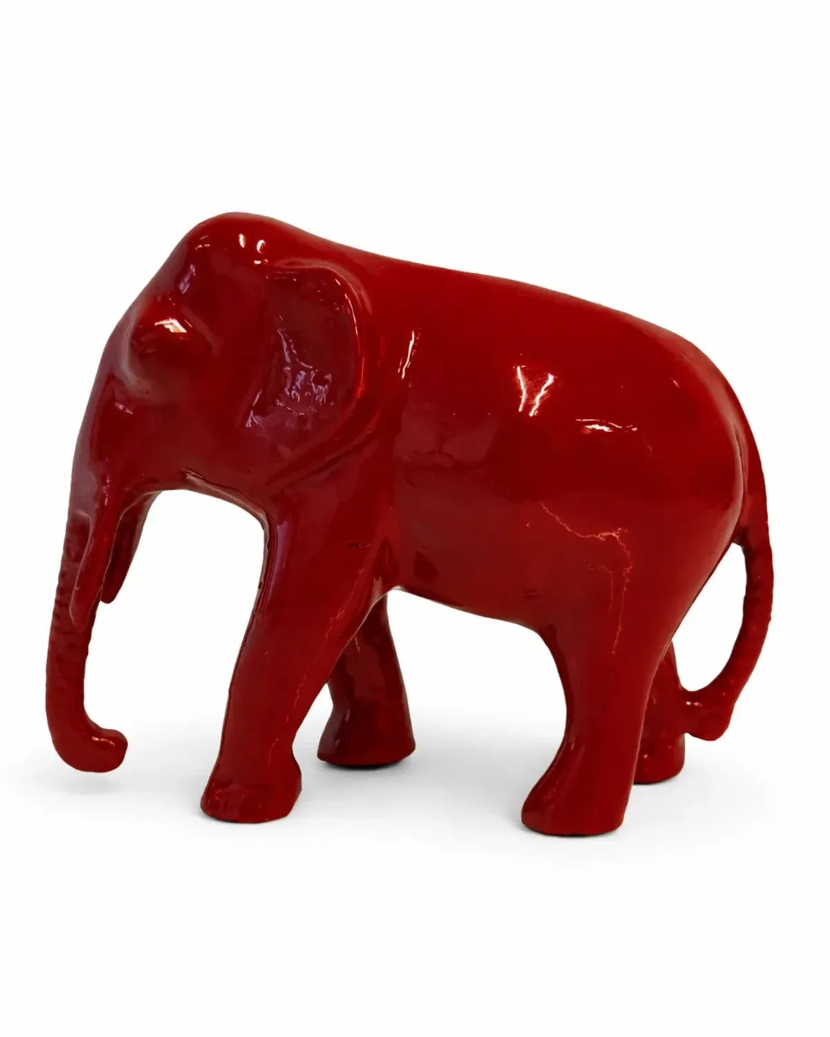Elephant Decor Statue - Red Variant