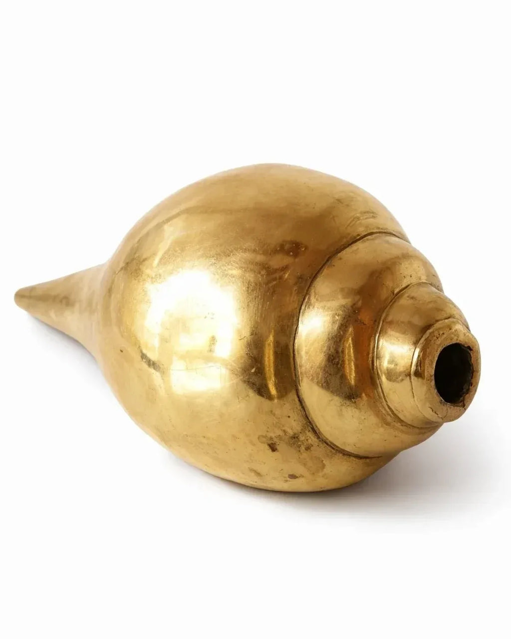 Brass Shankh (1.28 KG - Medium Size)