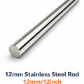 Stainless Steel Rod 12mm/12inch