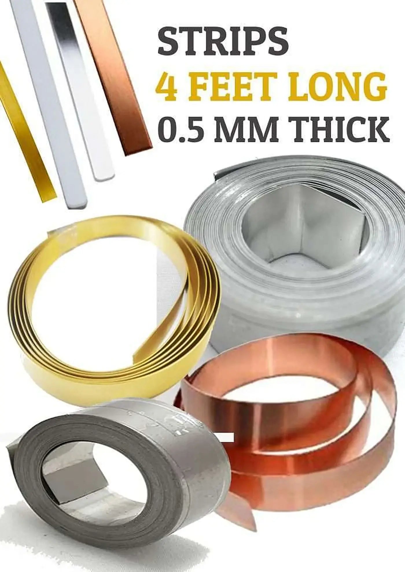 Copper Metal Strip 48 inch (4 Feet)