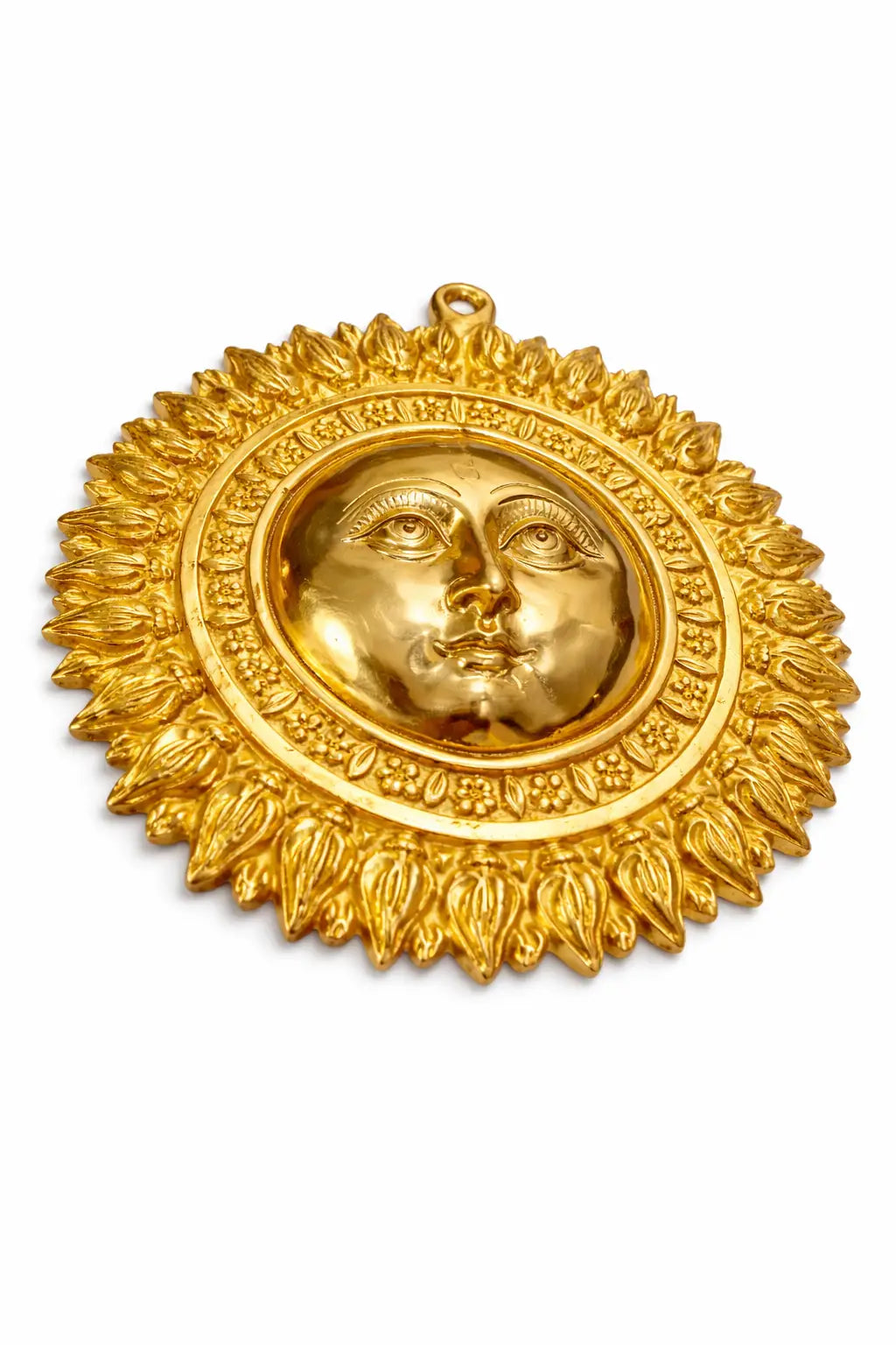 Surya Dev 8 Inch Wall Decor - Brass Variant