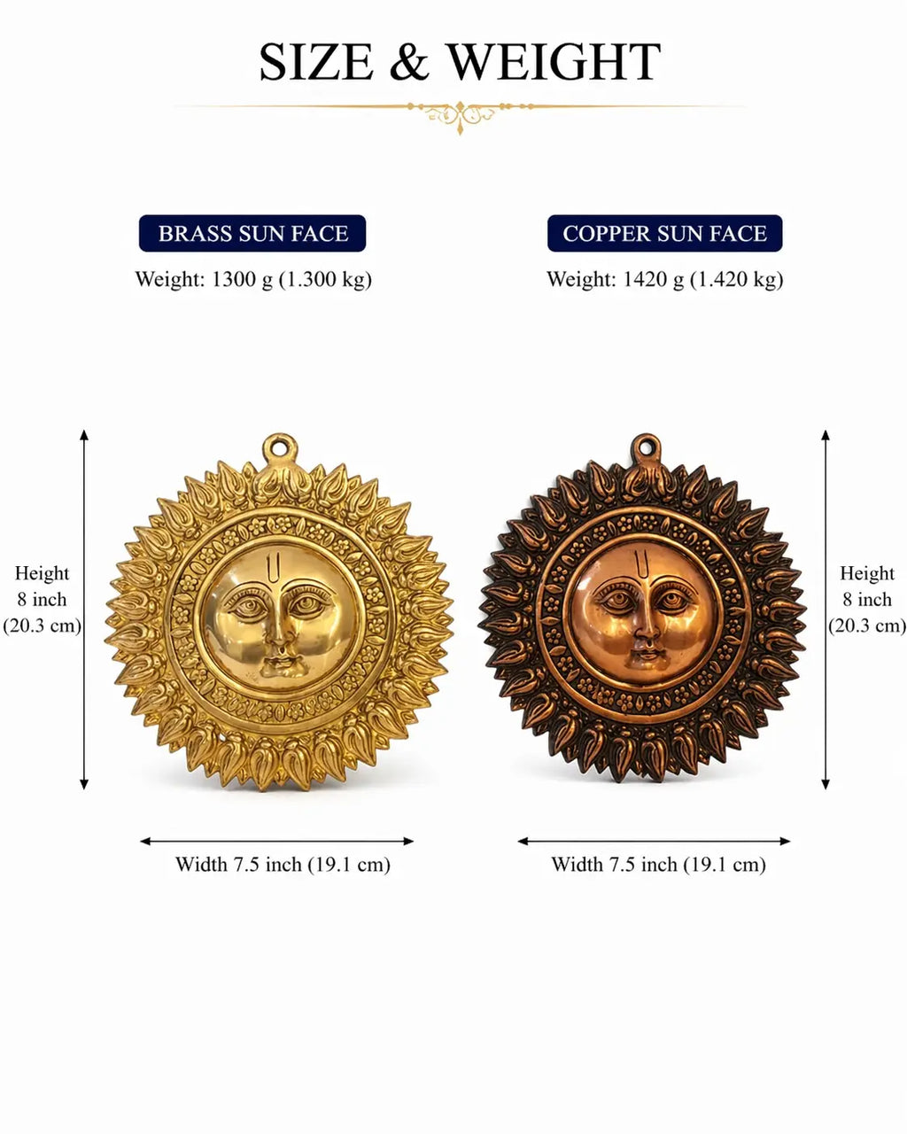 Surya Dev 8 Inch Wall Decor
