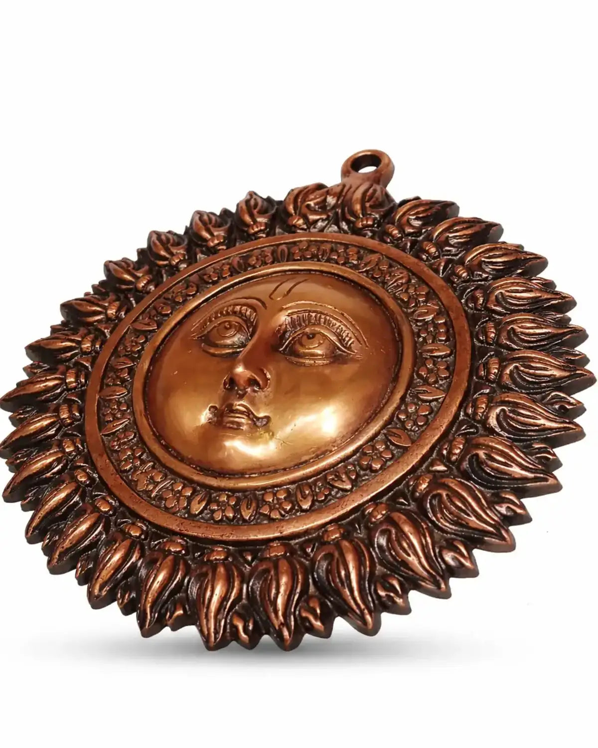 Surya Dev 8 Inch Wall Decor - Copper Variant