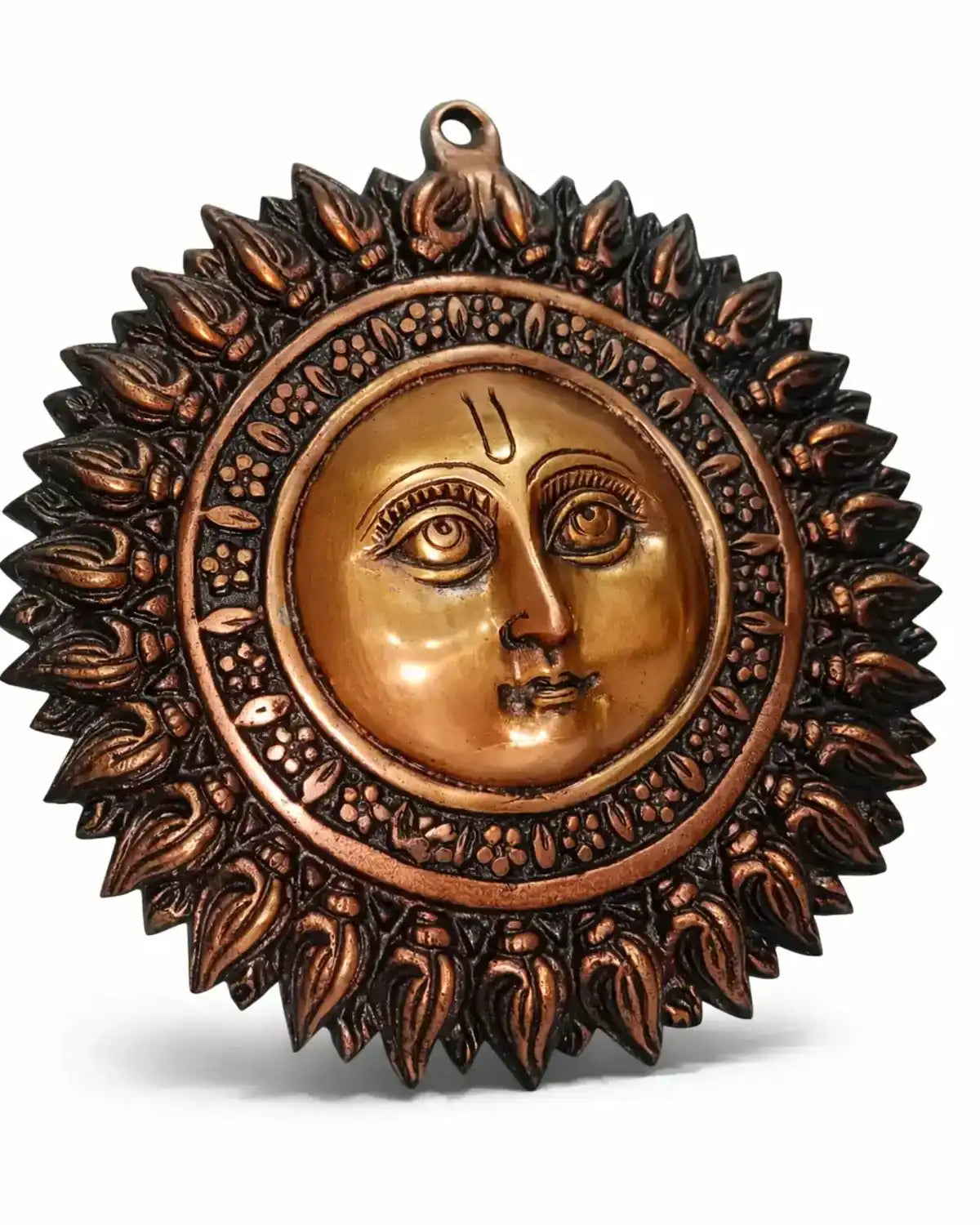 Surya Dev 8 Inch Wall Decor - Copper Variant
