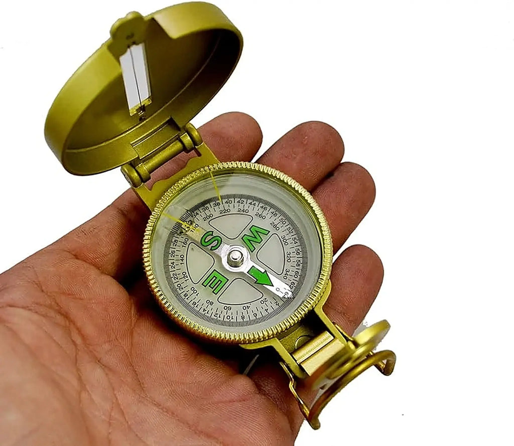 Vastu Compass — Brass Lensatic Direction Finder