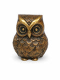 Copper-Coated Brass Owl Idol (तांबा-लेपित पीतल का उल्लू) — Maa Lakshmi Vahan Vastu Symbol for Wealth, Prosperity, Wisdom & Kuber Krupa