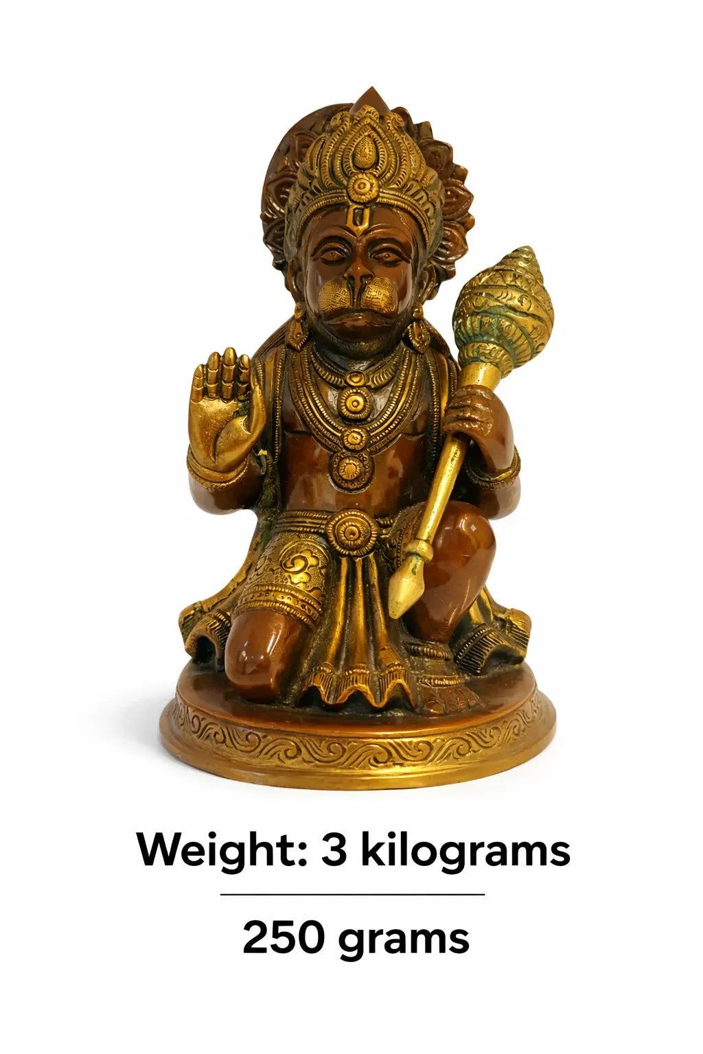 Veer Hanuman Idol (3.25 KG Premium Protection Vastu Murti - 9 Inch)